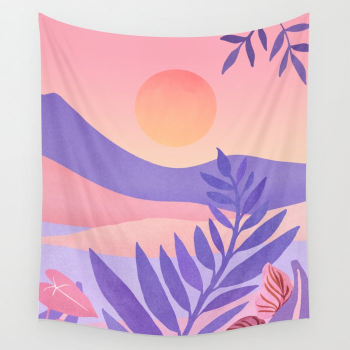 South Seas Sunrise / Tropical Landscape Wall Tapestry