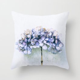 Delicate Hydrangea Throw Pillow