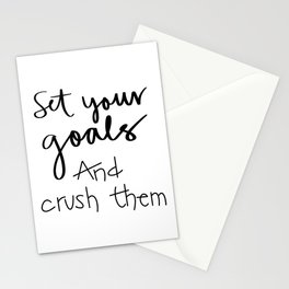 Crush your Goals Stationery Card