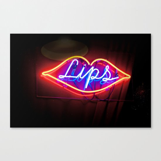Lips Canvas Print