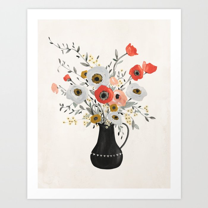Poppies Art Print by Kelli Murray | Society6