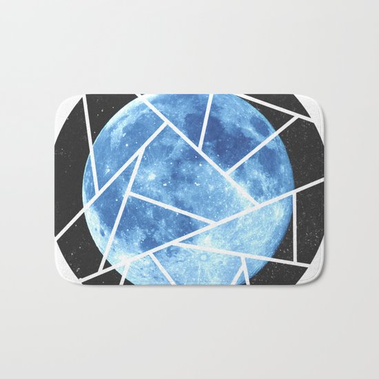 Blue Moon Minimal Design Bath Mat