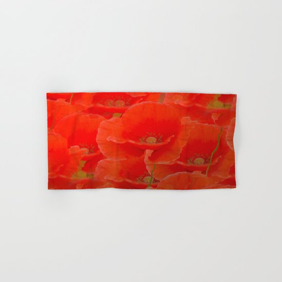 Red Poppies Hand & Bath Towel