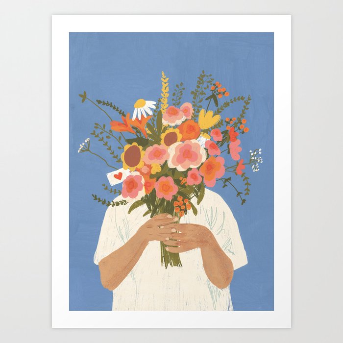 Flowers For you Art Print