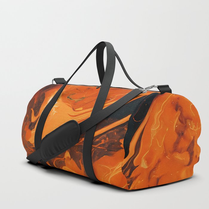 Marble Stone Pattern in Orange Color #181 Duffle Bag