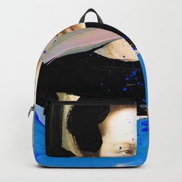 Picture of a Lady With Paint Smears Backpack