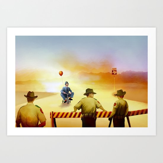 texas exile Art Print