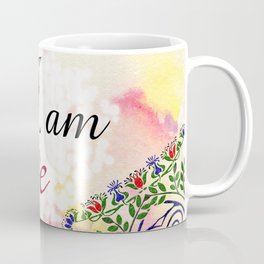 I am brave - motivational affirmations & quotes with mandalas for self-care and recovery Mug