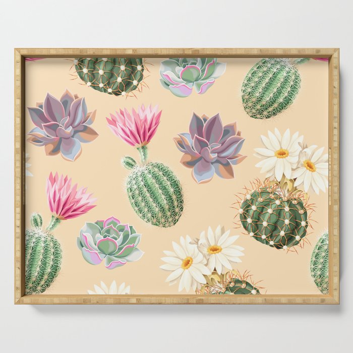 Cacti Collage Serving Tray