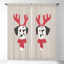 Rudolph The Dalmatian Reindeer Blackout Curtain