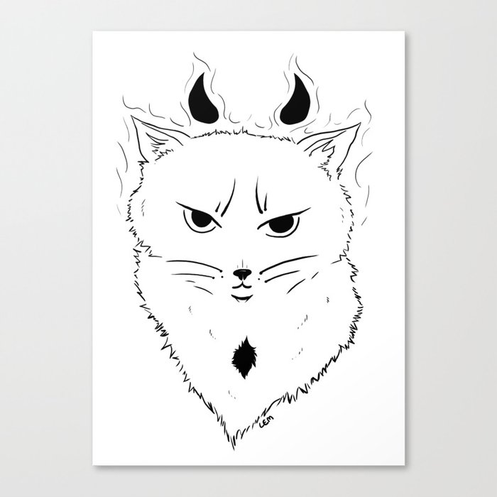 Demon Cat Canvas Print