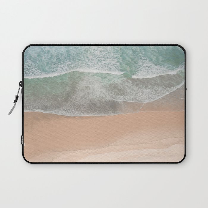 Atlantic Ocean Waves | Blue Sea Water in Portugal Art Print | Beach and Surf Travel Photography  Laptop Sleeve