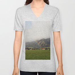 Rainbow in the Valley V Neck T Shirt
