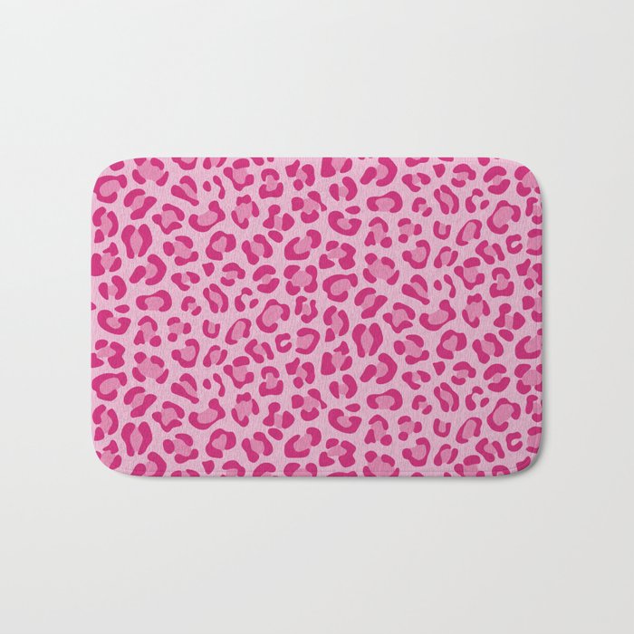 Leopard - Lilac and Pink Bath Mat