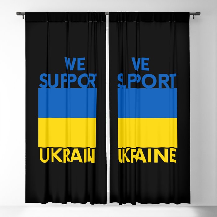 We Support Ukraine Blackout Curtain