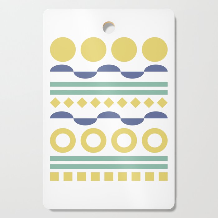 Patterned shape line collection 9 Cutting Board