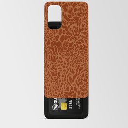 Leopard Print Pattern in Terracotta Android Card Case