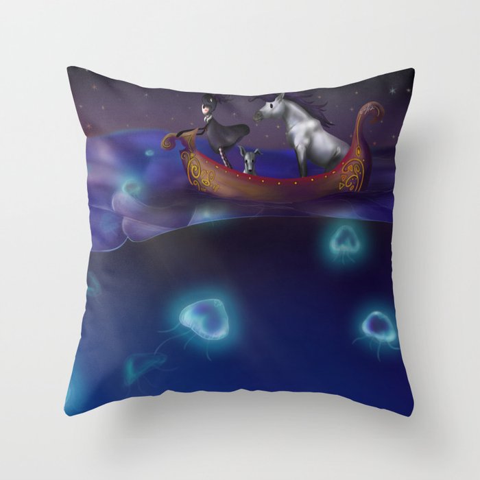 Traveling The World Throw Pillow