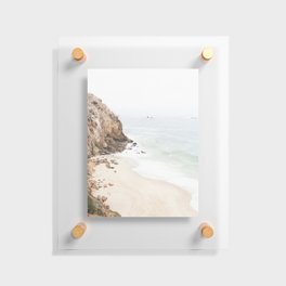 Malibu California Beach Floating Acrylic Print