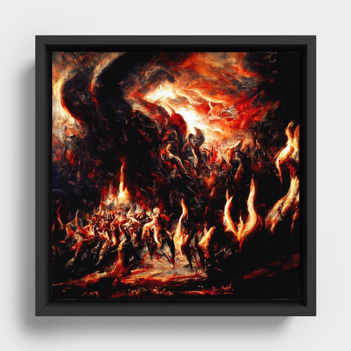 Tornado of Souls Framed Canvas