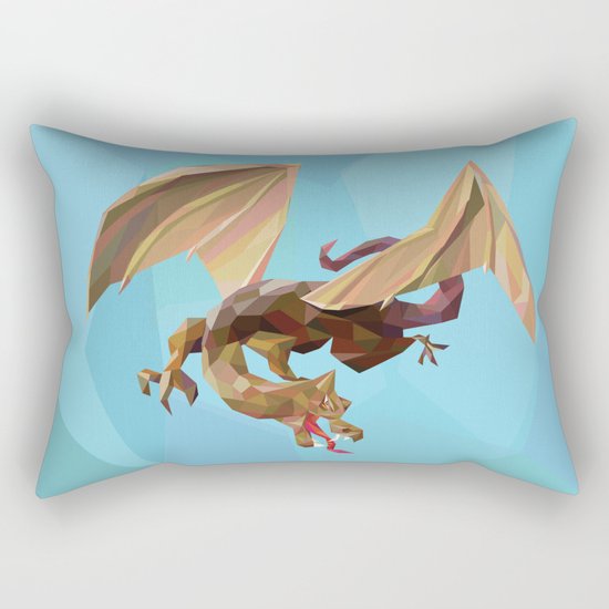 Against the Dragon Rectangular Pillow