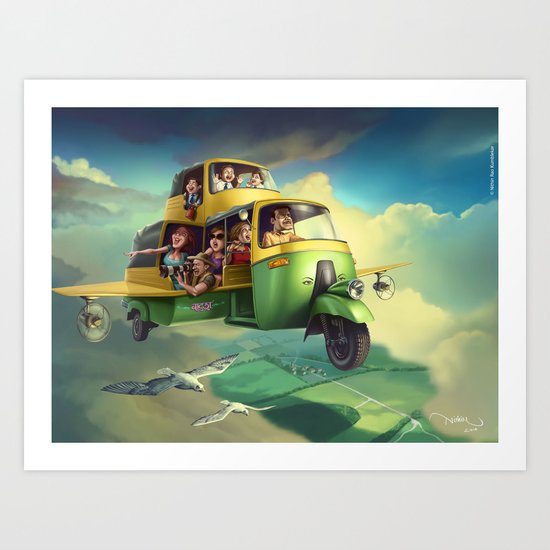 Indian Safari Art Print