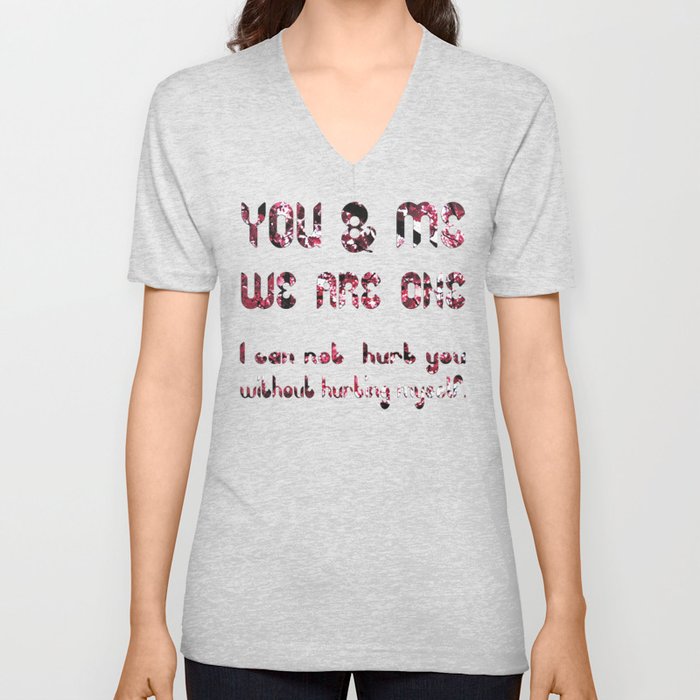 YOU & ME V Neck T Shirt