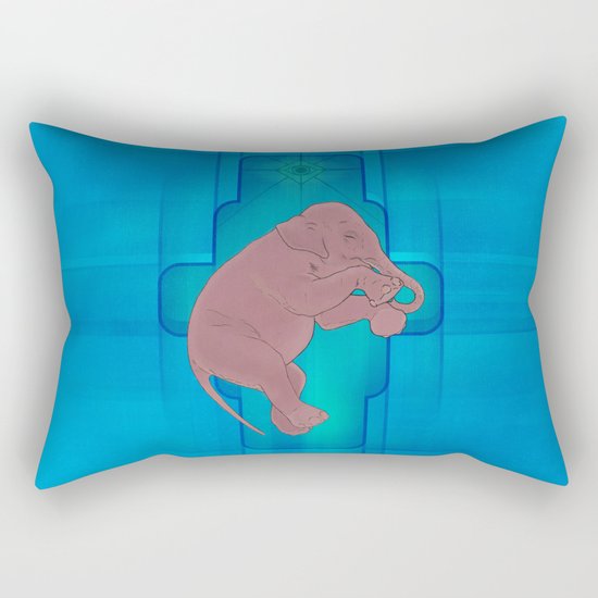 Astral Elephant Rectangular Pillow