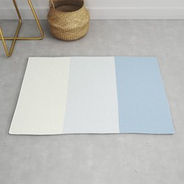 Baby Blue Solid Color Stripes Pattern Area & Throw Rug