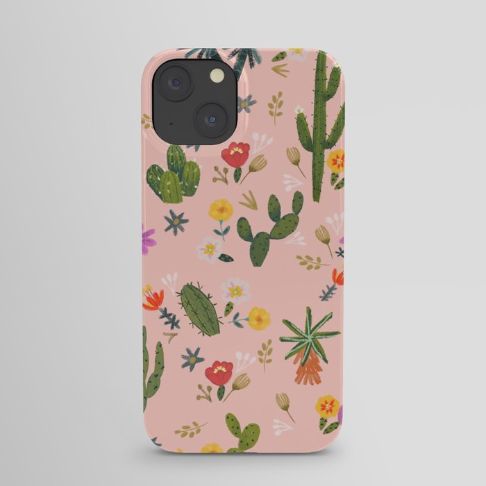 Arizona Cacti pattern iPhone Case