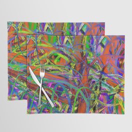 Abstract expressionist Art. Abstract Painting 80. Placemat