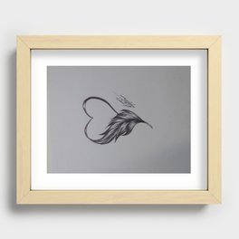 Heart_Feather Recessed Framed Print
