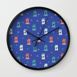 Maneki-neko Cats Wall Clock