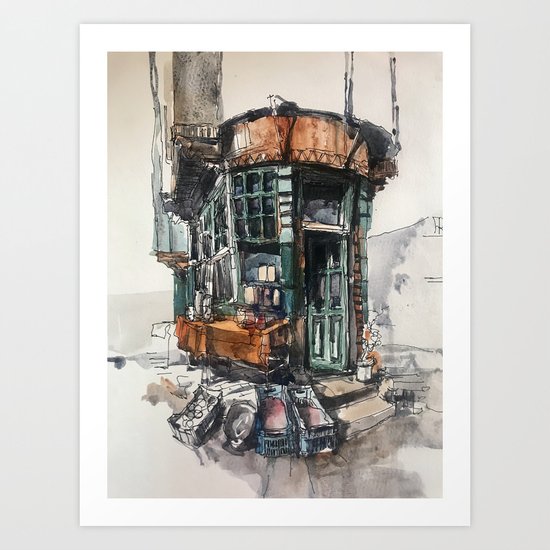 Shop Front In Istanbul Art Print By Re Art Society6