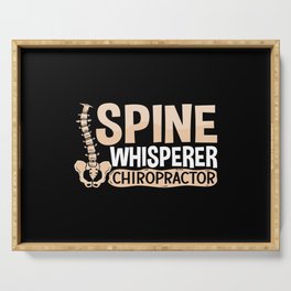 Chiropractic Spine Whisperer Chiropractor Chiro Serving Tray