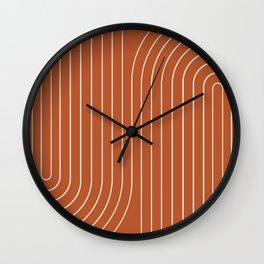Minimal Line Curvature IX Wall Clock