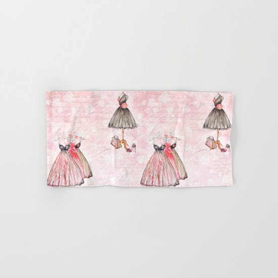 Black dress fashion #2 Hand & Bath Towel