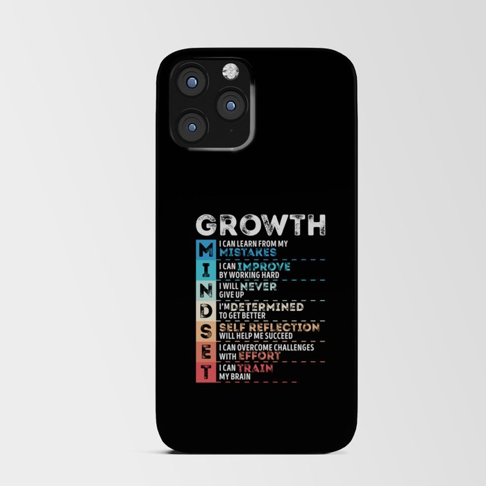 Motivational Quotes Growth for Entrepreneurs iPhone Card Case