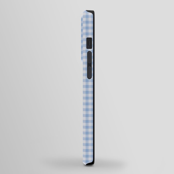 Gingham Plaid Pattern - Natural Sky Blue