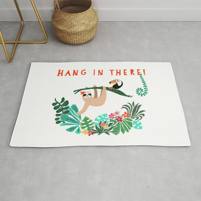 Hang in there! - Sloth Rug