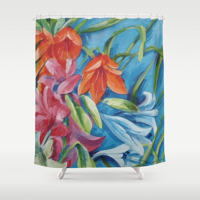 Tricolor Shower Curtain