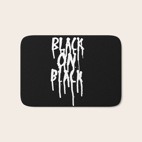 Black on black Bath Mat
