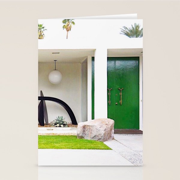 Kelly Green Door Palm Springs Stationery Cards By Struktrstudios
