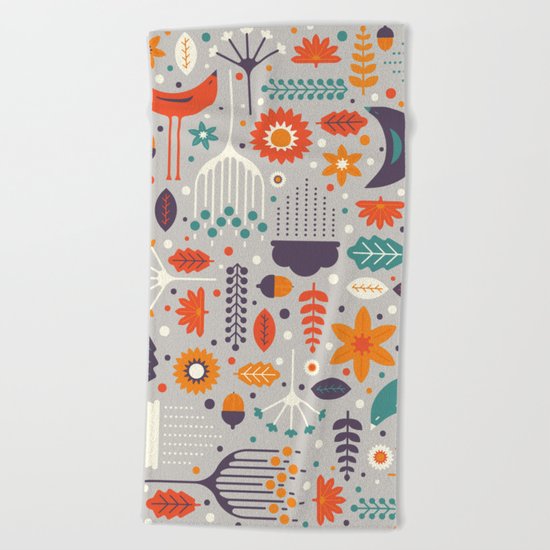 Flora & Fauna Beach Towel