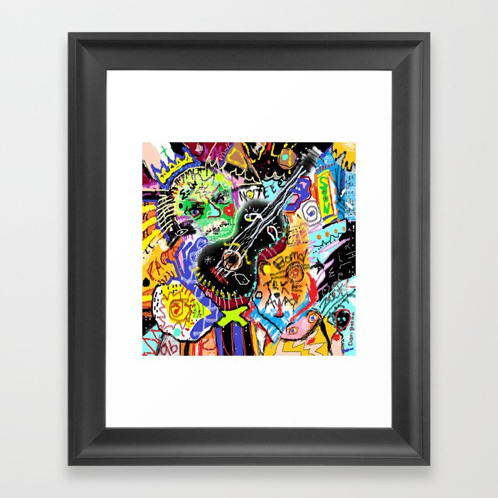 Albert on Blues Guitar Framed Art Print