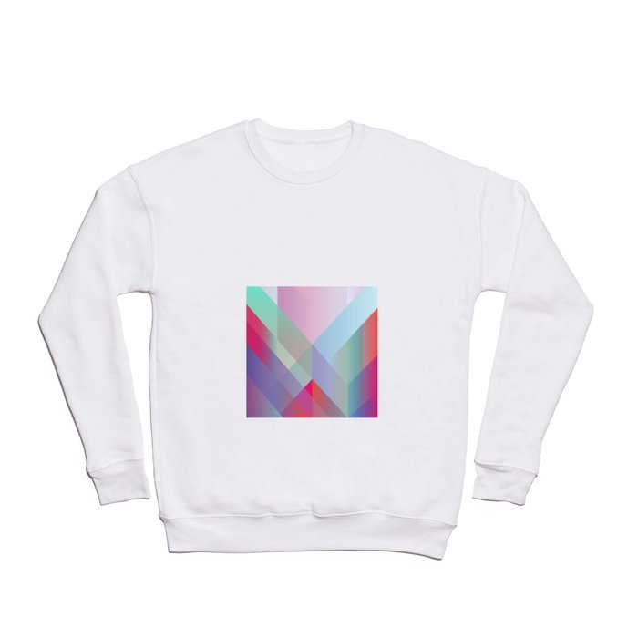 Colored layers overlapped. Crewneck Sweatshirt