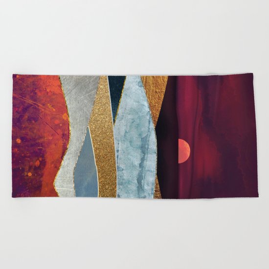 Crimson Sky Beach Towel