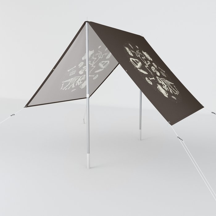 Dinossaurs Fossils Vintage Technology Sun Shade by Tobe Fonseca | Society6