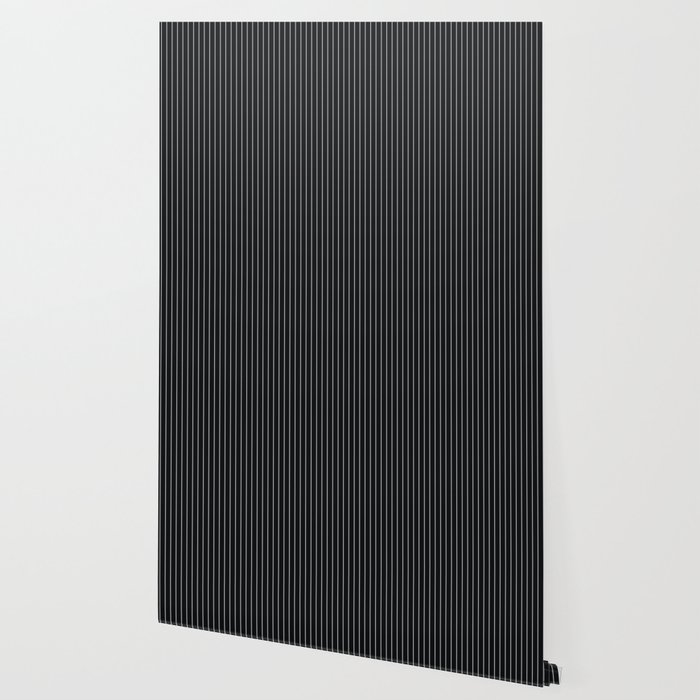 Black Linen Sterling Luna Song Pinstripe Wallpaper By Sharonmau