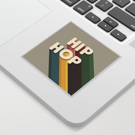 HIP HOP - retro typography Sticker